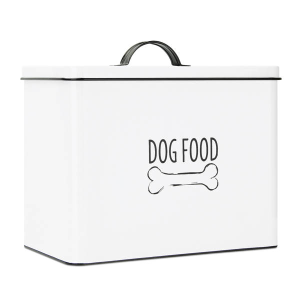 Outshine Co Outshine White Farmhouse Cat And Dog Treat Container With 2